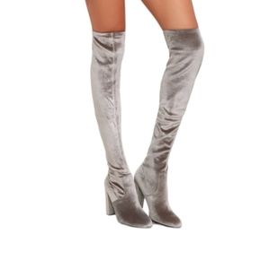HOSK PICK Size 6 velvet Steve Madden high heel over the knee boots
